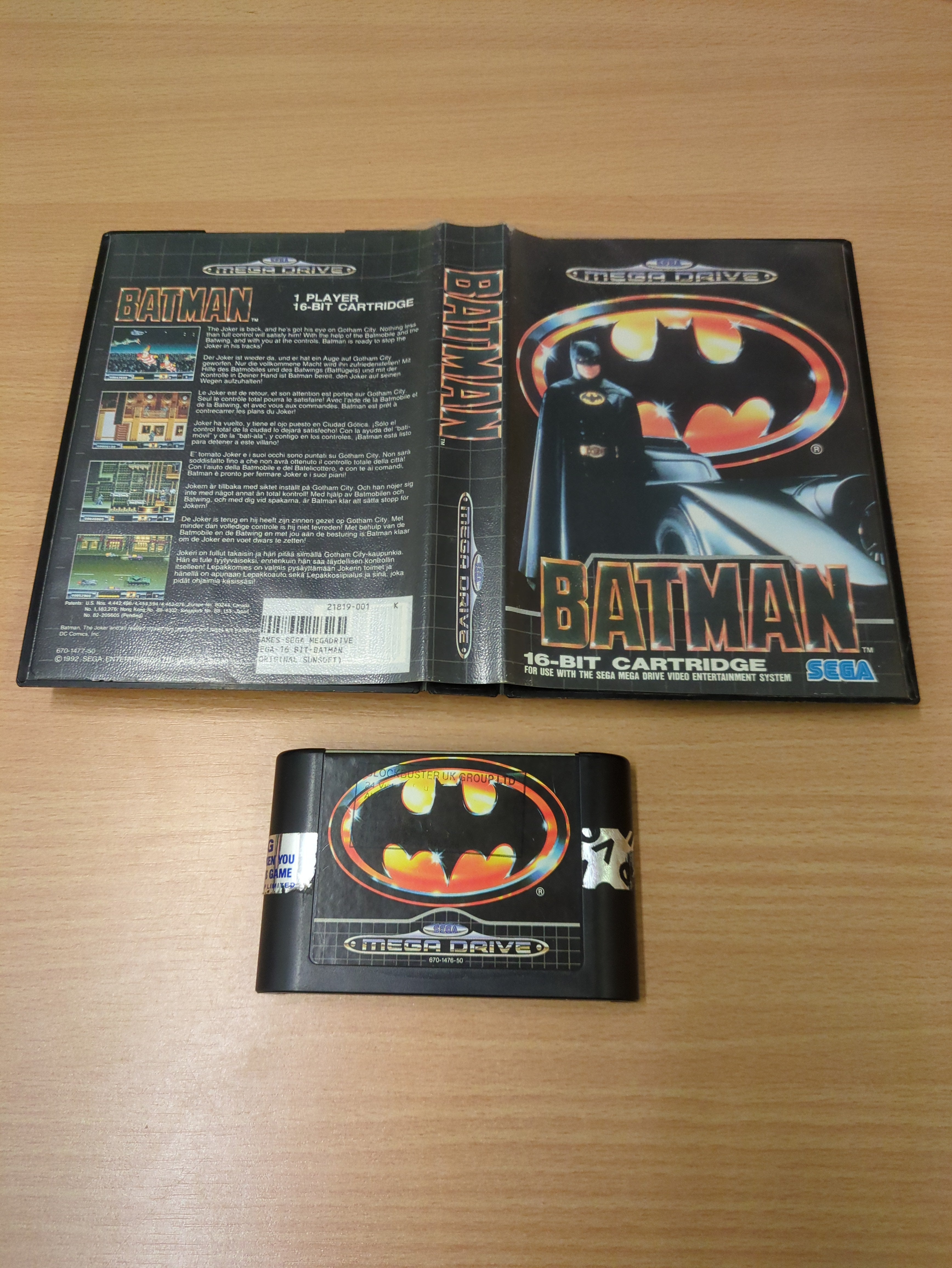 Batman Sega Mega Drive game Batman Sega Mega Drive game